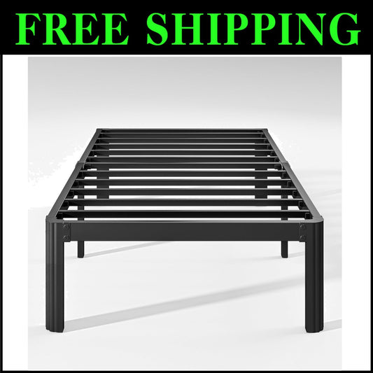 Sturdy Twin XL Metal Platform Bed Frame with Storage - Modern & Easy Assembly