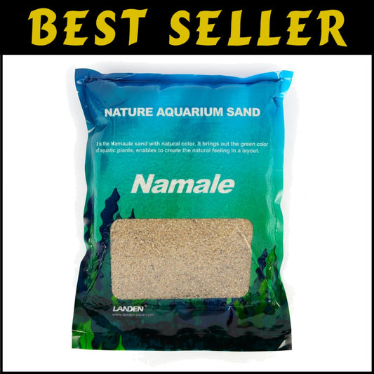Namale Aquarium Sand (11 lbs) - Fine Grain Natural Color, Ideal for Aquascaping