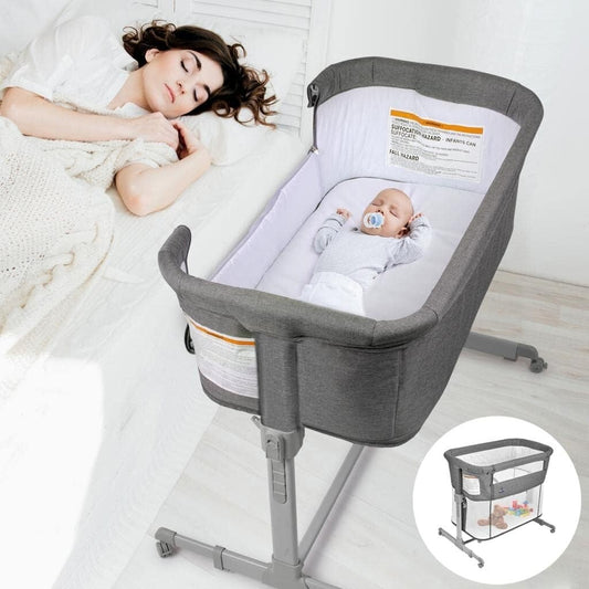 KoolaBaby Portable Bassinet: Versatile 3-in-1 Sleeper, Adjustable & Foldable