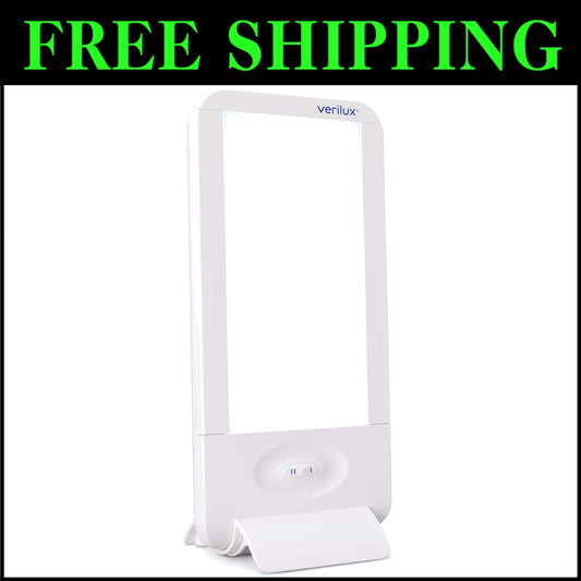 Compact 10,000 Lux HappyLight with Interchangeable Lenses - Safe Light Therapy