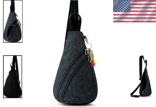 Black Tonal Eco Twill Backpack with Adjustable Strap – Fashion Meets Function