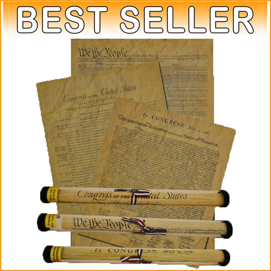 Documents of Freedom Bundle: Full-Size Replicas of Declaration, Constitution ...