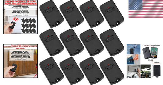 Ergonomic Garage Door Controllers - 12 Convenient Remotes for Gate Openers