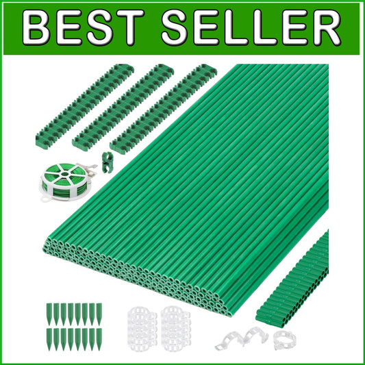 393PCS Adjustable Garden Stakes Set - Durable Fiberglass Plant Supports for ALL