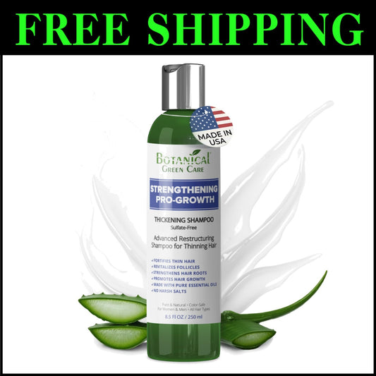 Strengthening DHT Blocker Shampoo for Thinning Hair - Mint & Rosemary Scent