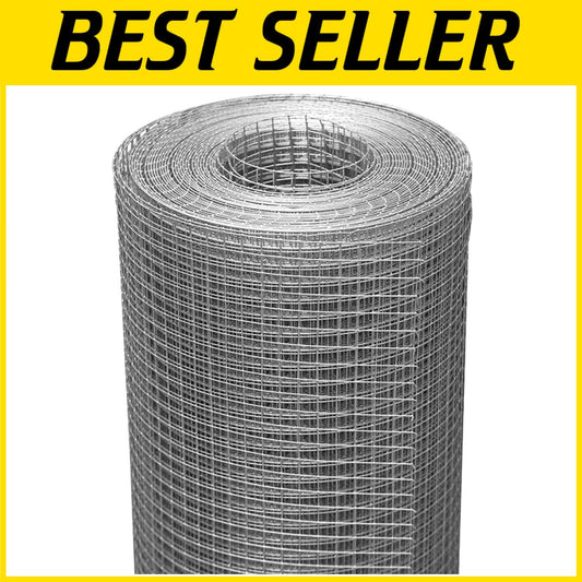 Galvanized 1/2 Inch Mesh Hardware Cloth 24'' x 50' - Strong Garden Fencing