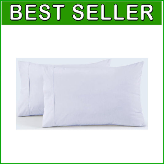 Durable & Skin-Friendly Cotton Pillowcases - Elegant 8-Pack for Luxurious Sleep