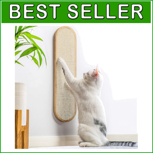 Sturdy Modern Cat Scratcher - Adjustable Height for All Breeds - Cream Color