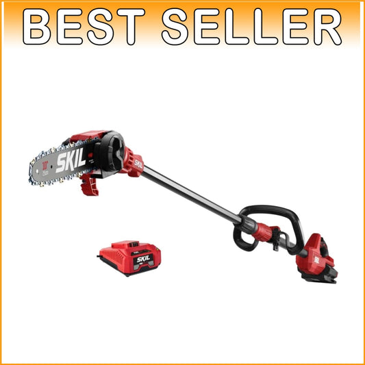 Cordless 40V Pole Saw Kit - 10'' Blade, Auto Lubrication & Tool-less Tensioning
