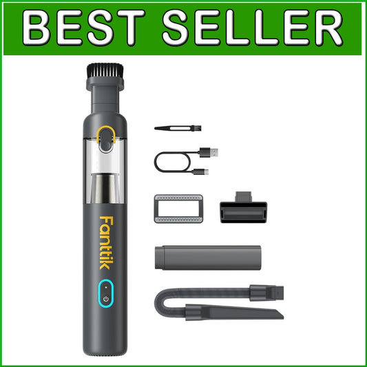 Portable Handheld Mini Vacuum with Flexible Hose - Ideal for Car & Office