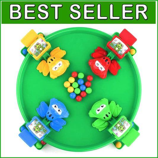 ASTM Certified Hungry Frogs Board Game - A Fun Challenge for Kids and Families