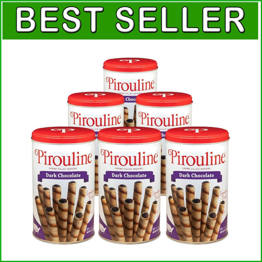 Delicious Dark Chocolate Rolled Wafers – Ideal for Dipping and Gifting – 6-pack