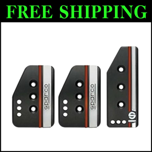 'Settanta' Sport Pedal Set - Easy Install Black Aluminum Accessories for Cars