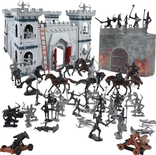 Sturdy Knight Castle Toy with 36 Figures and 8 Cavalries - Ultimate Battle Set