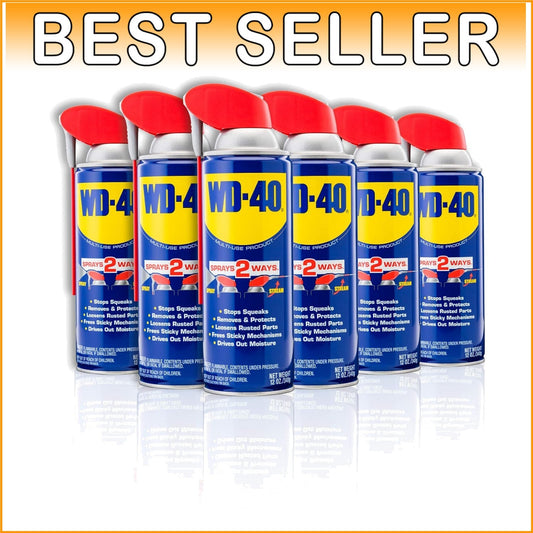 Effective Multi-Use Aerosol Spray with Smart Straw – 12 oz, 6 Cans Included