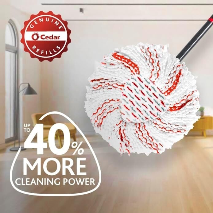 4-Pack EasyWring Mop Refill - 40% More Cleaning Power on All Hard Floors