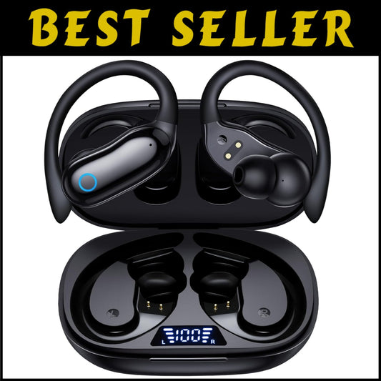 Wireless Waterproof Earbuds with 96 Hours Playback - Perfect for Sports & Gym