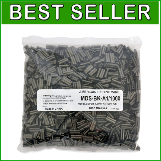 Versatile Crimping Copper Sleeves, 1.9mm ID, Ideal for Mono and Wire Leaders