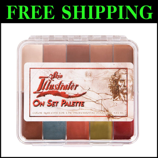 5x4 On Set Fleshtone Palette with Alcohol Activation - Lightweight for Artists