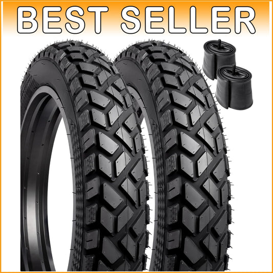 2-Pack 20" Heavy Duty Fat E-Bike Tires 20x4.0 & Tubes - All-Terrain Ready