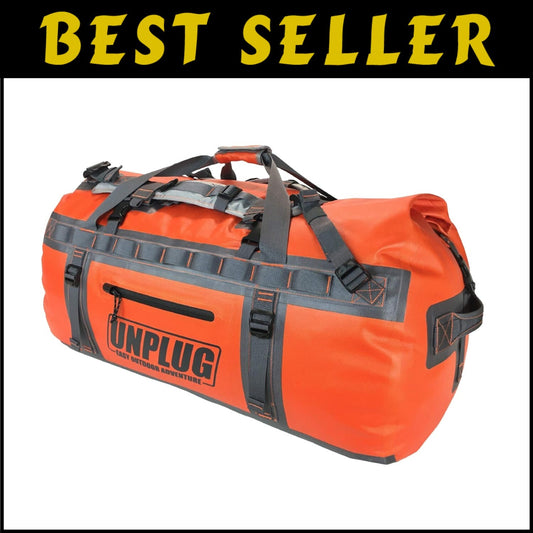 Heavy Duty Outdoor Duffle Bag - Waterproof for Motorcycling, Hunting, & More
