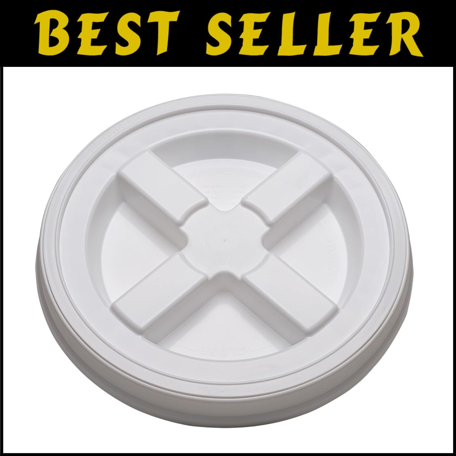 12-Pack Airtight Bucket Lids - Ideal for Pet Food & Household Storage