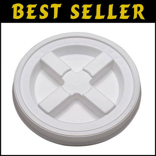 12-Pack Airtight Bucket Lids - Ideal for Pet Food & Household Storage