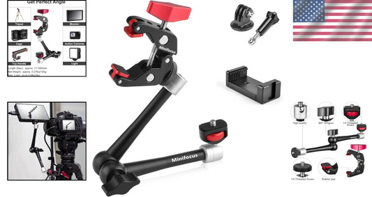 Durable 11'' Magic Arm and Super Clamp Kit - Perfect for Vlogging & Shooting