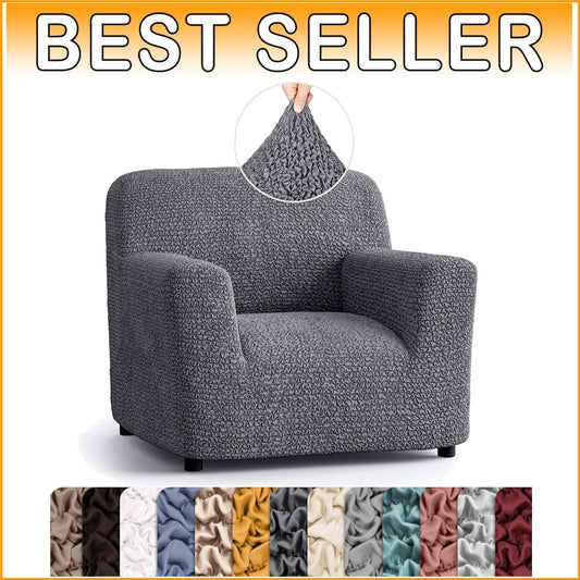 Soft Polyester Armchair Slipcover - One-Piece Stretch Fit for Modern Living
