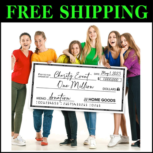 Reusable Dry Erase Big Check - Ideal for Charity, Contests & Presentations