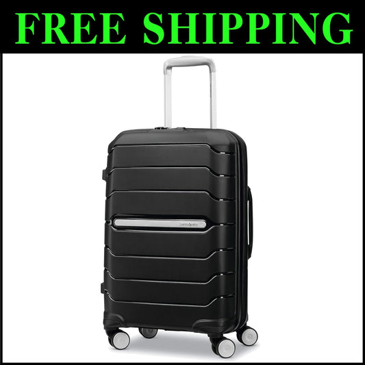 TSA-Friendly 21.25-Inch Spinner Carry-On - Scratch-Resistant Hard Shell Suitcase
