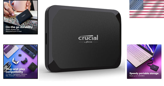 Compact 2TB External SSD - 1050MB/s Speed & Broad Compatibility for All Devices