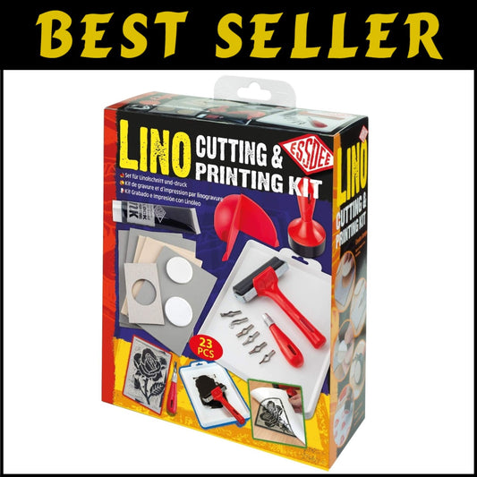 22-Piece Lino Cutting & Printing Kit with Unique Art Supplies for All Seasons