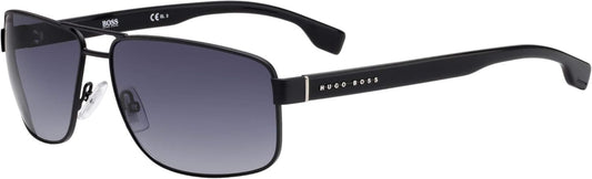 BOSS Men's Pilot Sunglasses with UV Protection - 64mm Matte Black Frame