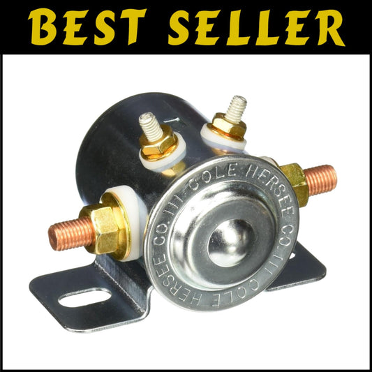 Heavy-Duty 12V SPST Switch with Copper Studs and Included Mounting Components