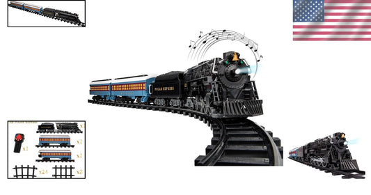 Christmas Magic Awaits: Polar Express Battery-Powered Train Set with Remote