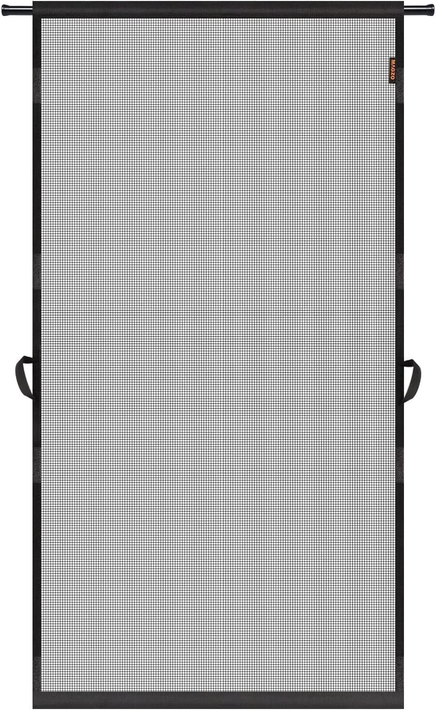 Stylish Heavy-Duty Screen Door 38" x 99" - Convenient Pet Access & Fresh Air