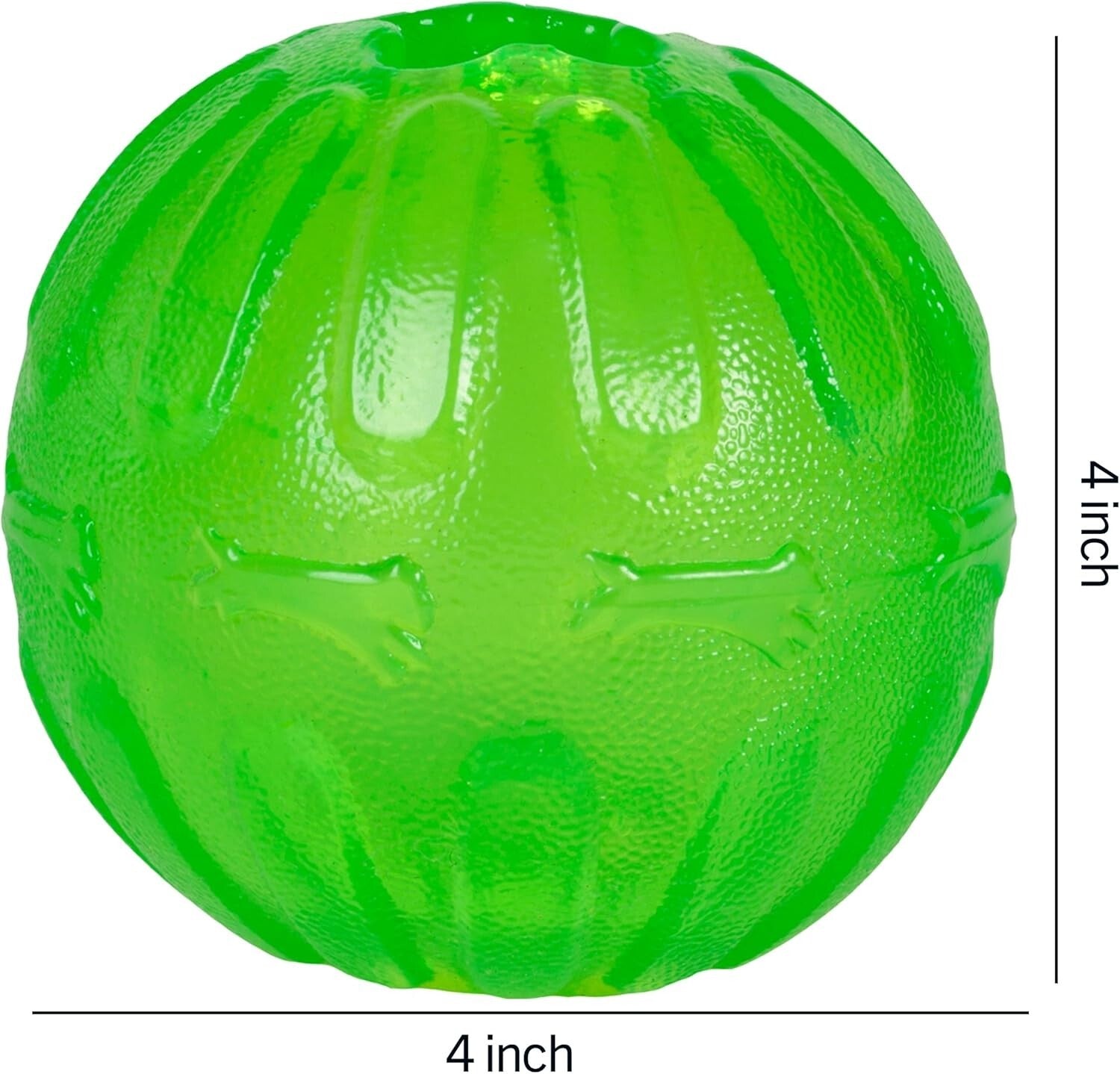 Pack of 5 Green Dog Chew Balls - Treat Dispensing Fun for Active Pets