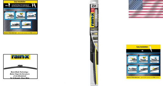 Rugged 22-Inch SUV & Truck Wiper Blades with UV Indicator - Safe Visibility