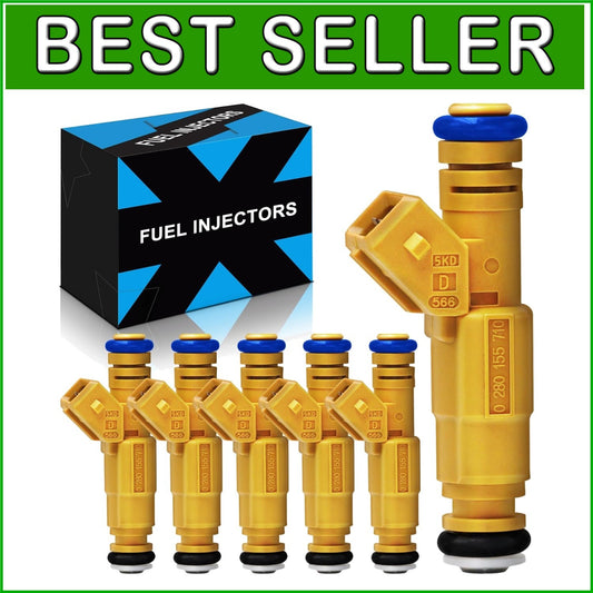 Advanced Fuel Injectors with O-Rings for Jeep 4.0L - Corrosion-Resistant (6 PCS)