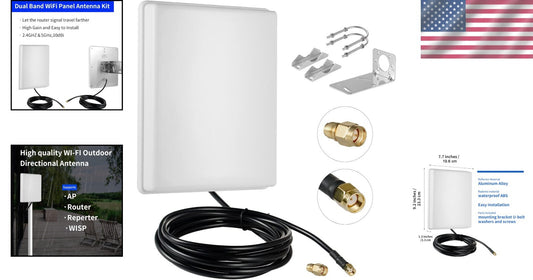 High-Gain 15dBi Directional Panel Antenna for Enhanced Outdoor WiFi Coverage
