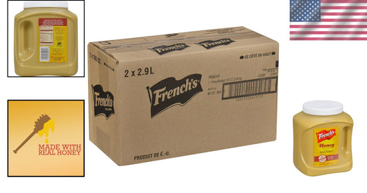 Sweet and Tangy Honey Mustard - 105 oz Containers, Versatile Flavor Enhancer