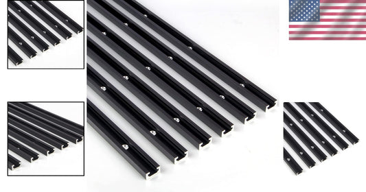 Adjustable Woodworking T-Tracks Set - 36 Inch with Predrilled Mounting Holes