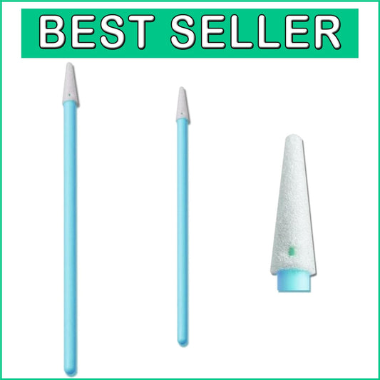 500-Pack Pointed Foam Tip Swabs - Lint-Free for Electronics & Optical Lens Care