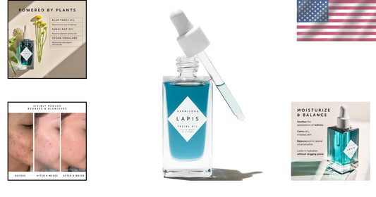 Calming Blue Tansy Face Oil for Acne-Prone Skin - Redness Soothing Formula