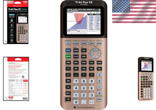 Rose Gold TI-84 Plus CE Graphing Calculator - Perfect for Students & Educators