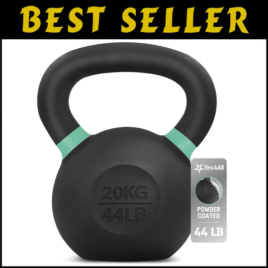 Versatile 20 Kg Cast Iron Kettlebell for Dynamic Strength and Endurance Training