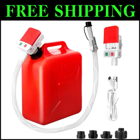 Lightweight Automatic Fuel Transfer Pump - Ideal for Oil, Diesel & Gasoline