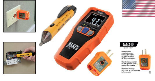 Digital Moisture Meter and Non-Contact Voltage Tester for Safe Home Inspections