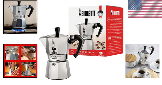 Iconic Moka Pot 3 Cups: Timeless Aluminium Espresso Maker for True Coffee Lovers